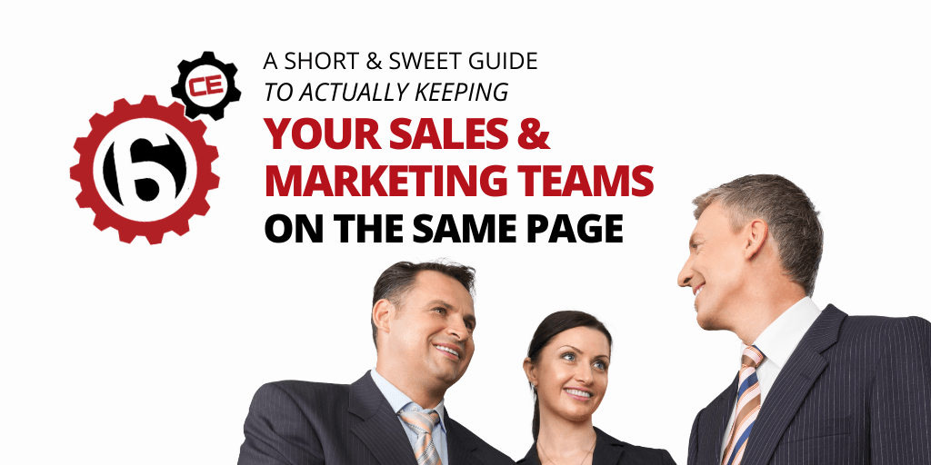 a short and sweet guide to actually keeping your sales and marketing teams on the same page -- sixce linkedin ad 2